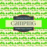 Happy Camper Digital Paper DP4884 - Digital Paper Shop