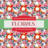 Fairy Rose Florals Digital Paper DP7132 - Digital Paper Shop