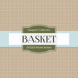 Wicker Basket Digital Paper DP2203 - Digital Paper Shop