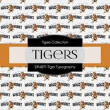 Tiger Typography Digital Paper DP6871 - Digital Paper Shop
