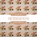 Reindeer Digital Paper DP6141 - Digital Paper Shop