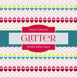 Glitter Hearts Digital Paper DP4306A - Digital Paper Shop