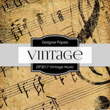 Vintage Music Digital Paper DP3017 - Digital Paper Shop
