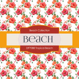 Tropical Beach Digital Paper DP7088 - Digital Paper Shop