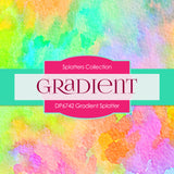 Gradient Splatter Digital Paper DP6742 - Digital Paper Shop