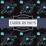 Dark Roses Digital Paper DP7019 - Digital Paper Shop