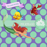 The Little Mermaid Digital Paper DP3029 - Digital Paper Shop