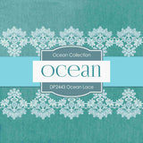 Ocean Lace Digital Paper DP2443 - Digital Paper Shop