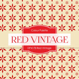 Red Vintage Digital Paper DP4178 - Digital Paper Shop