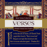 Verses From Psalms Digital Paper DP6623 - Digital Paper Shop