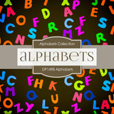 Alphabets Digital Paper DP1498 - Digital Paper Shop