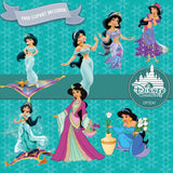 Princess Jasmine Digital Paper DP3241 - Digital Paper Shop