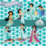 Princess Jasmine Digital Paper DP3243 - Digital Paper Shop