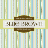 Blue Brown Digital Paper DP3369 - Digital Paper Shop