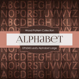 Leafy Alphabet Large Digital Paper DP6345A - Digital Paper Shop