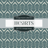 Vintage Hearts Digital Paper DP1773 - Digital Paper Shop