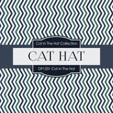 Cat In The Hat Digital Paper DP1331 - Digital Paper Shop