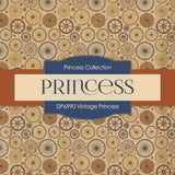 Vintage Princess Digital Paper DP6990 - Digital Paper Shop