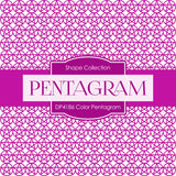 Color Pentagram Digital Paper DP4186 - Digital Paper Shop