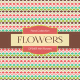 Mini Flowers Digital Paper DP3409 - Digital Paper Shop
