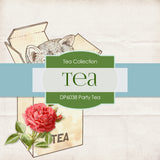 Party Tea Digital Paper DP6038 - Digital Paper Shop - 3