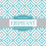 Turquoise Elephant Digital Paper DP4202A - Digital Paper Shop