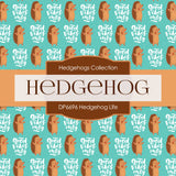Hedgehog Life Digital Paper DP6696 - Digital Paper Shop