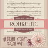 Romantic Jazz Digital Paper DP6486 - Digital Paper Shop