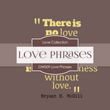 Love Phrases Digital Paper DW009 - Digital Paper Shop