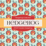 Modern Hedgehog Digital Paper DP6707 - Digital Paper Shop