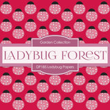Ladybug Digital Paper DP185 - Digital Paper Shop