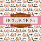 Hedgehog Love Digital Paper DP6709 - Digital Paper Shop