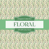 Chic Floral Digital Paper DP1299 - Digital Paper Shop