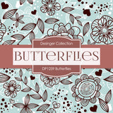 Butterflies Digital Paper DP1259 - Digital Paper Shop