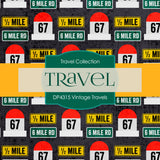 Vintage Travels Digital Paper DP4315A - Digital Paper Shop