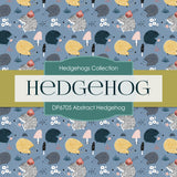 Abstract Hedgehog Digital Paper DP6705 - Digital Paper Shop