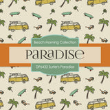 Surfer's Paradise Digital Paper DP6432 - Digital Paper Shop