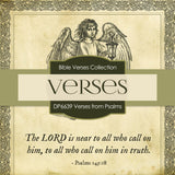 Verses From Psalms Digital Paper DP6639 - Digital Paper Shop