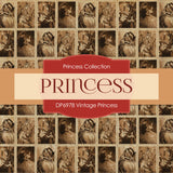 Vintage Princess Digital Paper DP6978 - Digital Paper Shop