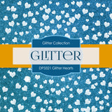 Glitter Hearts Digital Paper DP3321 - Digital Paper Shop
