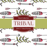 Tribal Flower Digital Paper DP4117 - Digital Paper Shop