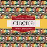 Cinema Posters Digital Paper DP6912 - Digital Paper Shop