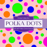 Polka Circle Dance Digital Paper DP1427 - Digital Paper Shop