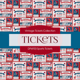 Sports Ticket Digital Paper DP6933 - Digital Paper Shop