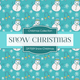 Snow Christmas Digital Paper DP7009 - Digital Paper Shop