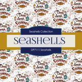 Seashells Digital Paper DP7111 - Digital Paper Shop