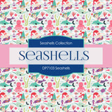 Seashells Digital Paper DP7103 - Digital Paper Shop