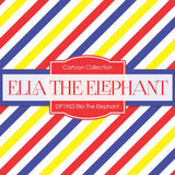 Ella The Elephant Digital Paper DP1953 - Digital Paper Shop