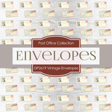 Vintage Envelopes Digital Paper DP2619 - Digital Paper Shop