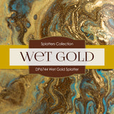 Wet Gold Splatter Digital Paper DP6744 - Digital Paper Shop